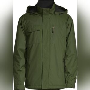 Swiss Tech Men's Olive Midweight Jacket sz Small